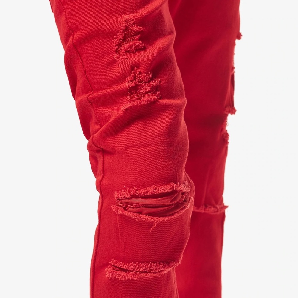 Copper Rivet Red Denim Pant - Picture 5 of 11